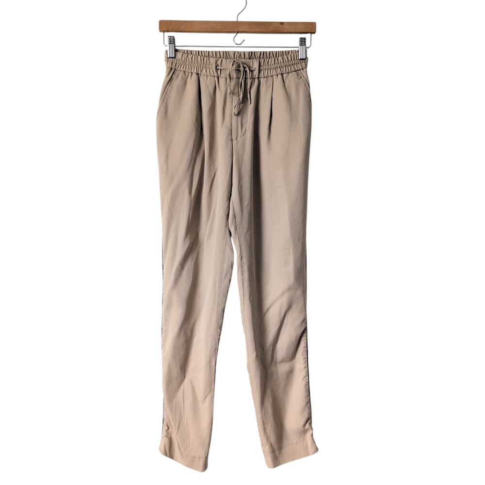The Kooples Paris Tan Beige Tapered Leg Trouser Pants - XS Neutral Normcore $245